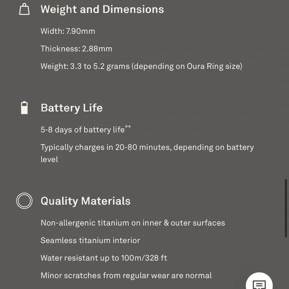 Oura Ring 4 Black Boxed Wellness Smart Ring Packaging - Picture 6 of 9